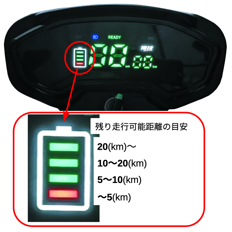 バッテリー残量表示(2025/08以前)